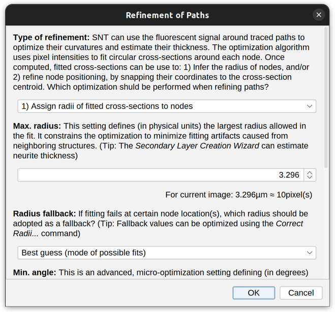 Fitting parameters